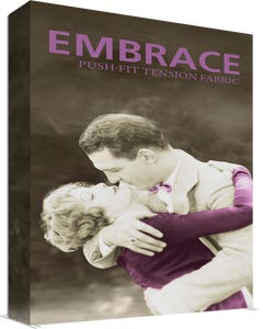 Embrace 5ft Extra Tall Push-Fit Tension Fabric Display