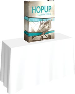 Hopup 2.5ft Straight Tabletop Tension Fabric Display