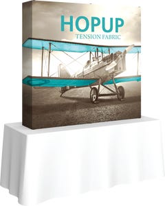 Hopup 5ft Straight Square Tabletop Tension Fabric Display