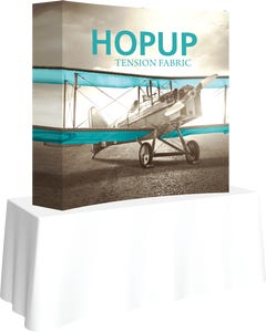 Hopup 5.5ft Curved Square Tabletop Tension Fabric Display
