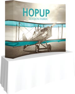 Hopup 7.5ft Curved Tabletop Tension Fabric Display