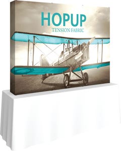 Hopup 7.5ft Straight Tabletop Tension Fabric Display