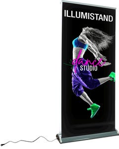 Illumistand Double Sided Light Up Retractable Banner Stand
