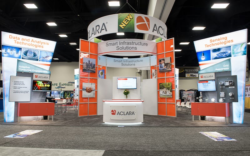 Aclara - 40x40 custom modular exhibit