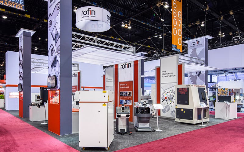 rofin - 40x40 custom modular exhibit