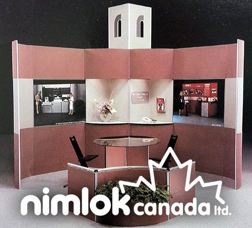 Historical Nimlok modular booth