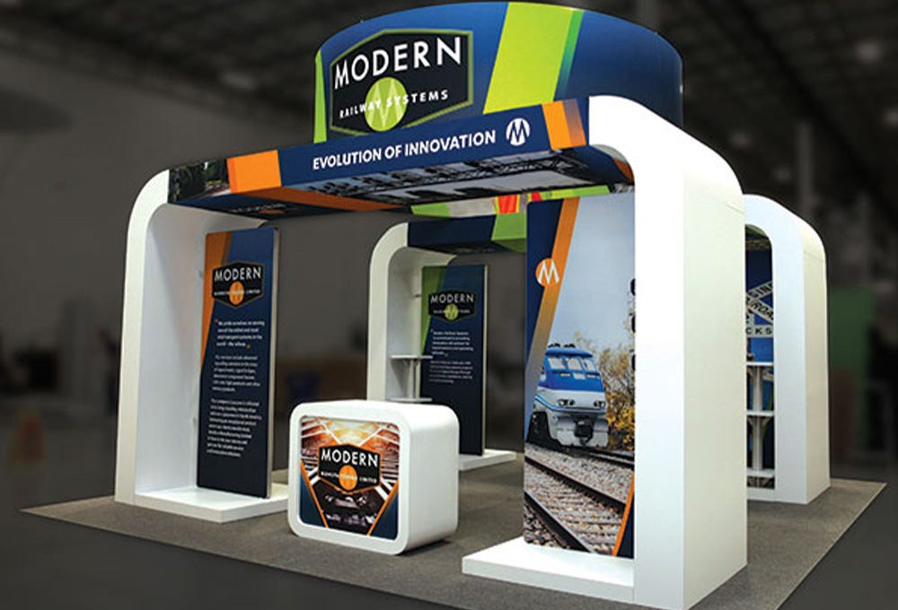 Rental Hybrid Pro Modular Kit 20 offers a custom look for turnkey exhibit rental