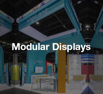 VigiLanz 20x20 modular trade show booth with custom graphics 