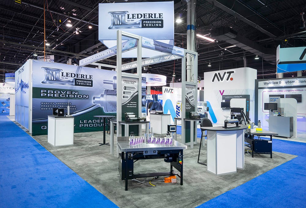 Lederle 20 x 30 custom modular exhibit for trade show